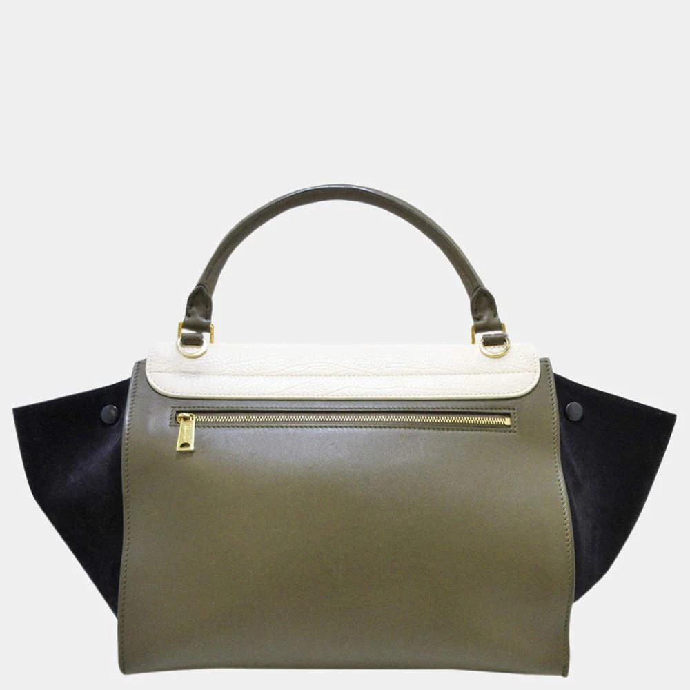商品[二手商品] Celine|Celine Brown/Multi Trapeze Leather Satchel,价格¥6233,第3张图片详细描述