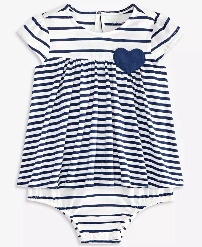 商品First Impressions|Baby Girls Striped Cotton Sunsuit, Created for Macy's,价格¥68,第1张图片