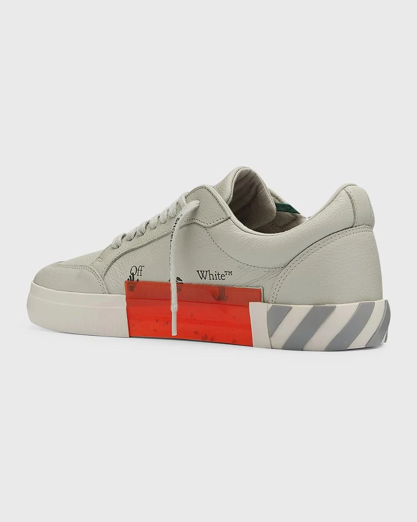 商品Off-White|Men's Low Vulcanized Leather Low-Top Sneakers,价格¥1855,第4张图片详细描述