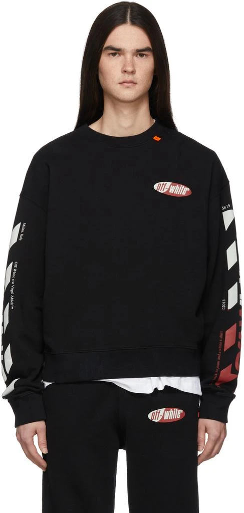 商品Off-White|Black & Red Diag Logo Sweeatshirt,价格¥2827,第1张图片