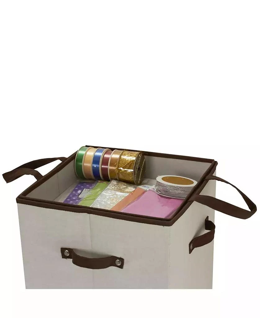 商品Household Essentials|Household Essential Tall Wrapping Paper Organizer Storage Box with Lift-Out Ribbon Tray,价格¥431,第4张图片详细描述