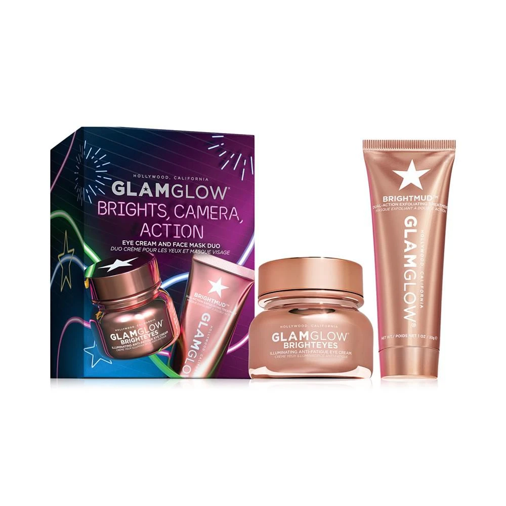 商品Glamglow|2-Pc. Brights, Camera, Action Eye Cream & Face Mask Set, Macy's Exclusive,价格¥183,第1张图片