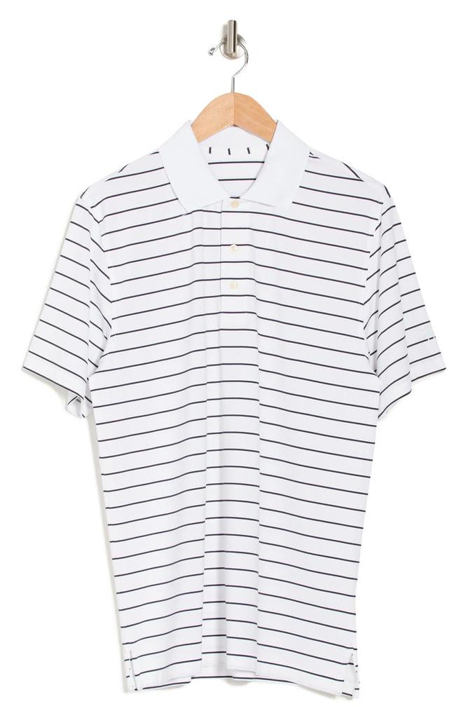 Stripe Print Short Sleeve Polo商品第3张图片规格展示