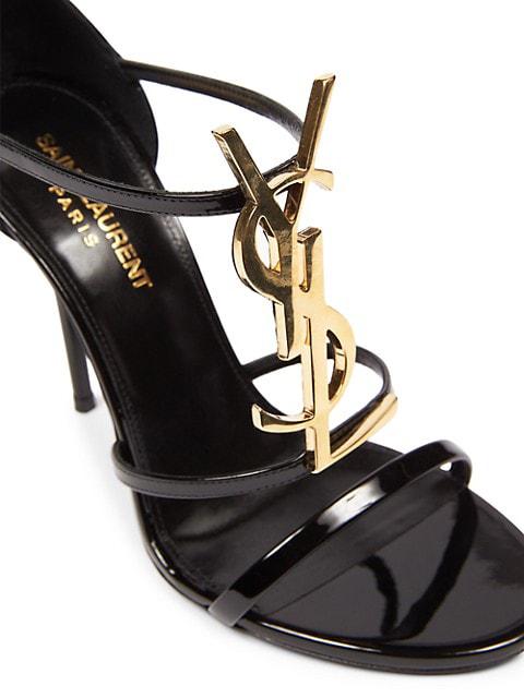 Cassandra 100 Patent Leather Ankle-Strap Sandals商品第6张图片规格展示