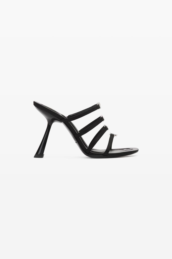 商品Alexander Wang|NALA 105 LOGO SANDAL IN SATIN,价格¥4971,第1张图片