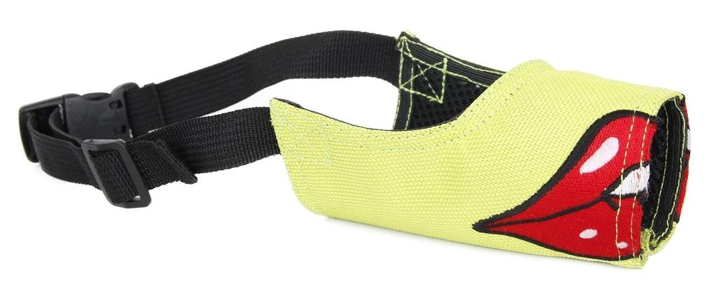 商品Pet Life|'Funimation' Animated Nylon Mesh Protective Travel Anti-Bark Dog Muzzle,价格¥86,第1张图片