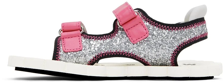 商品Marni|Kids Silver Glitter Trekking Sandals,价格¥1059,第3张图片详细描述
