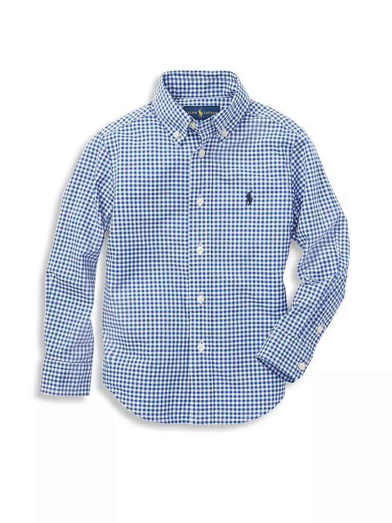 商品Ralph Lauren|Little Boy's & Boy's Gingham Check Shirt,价格¥413,第1张图片