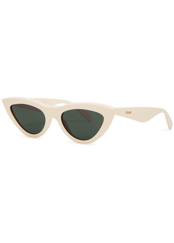 商品Celine|Cream cat-eye sunglasses,价格¥2513,第1张图片