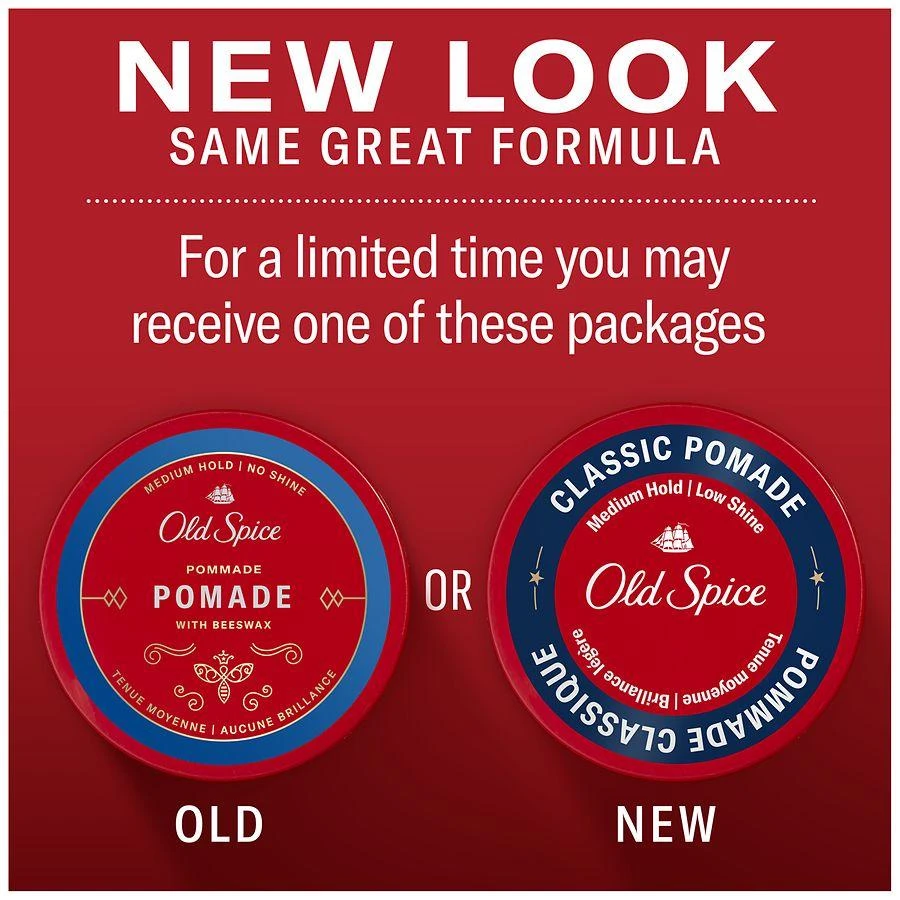 商品Old Spice|Classic Pomade for Men, Medium Hold with Low Shine Coconut & tropical wood notes,价格¥86,第3张图片详细描述
