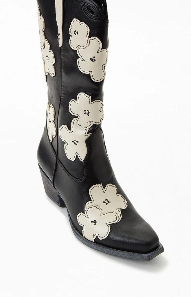 Black & White Flower Jill 2 Cowboy Boots 商品