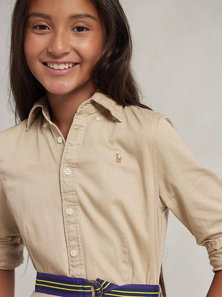 商品Ralph Lauren|Little Girl's & Girl's Belted Chino Dress,价格¥519,第5张图片详细描述