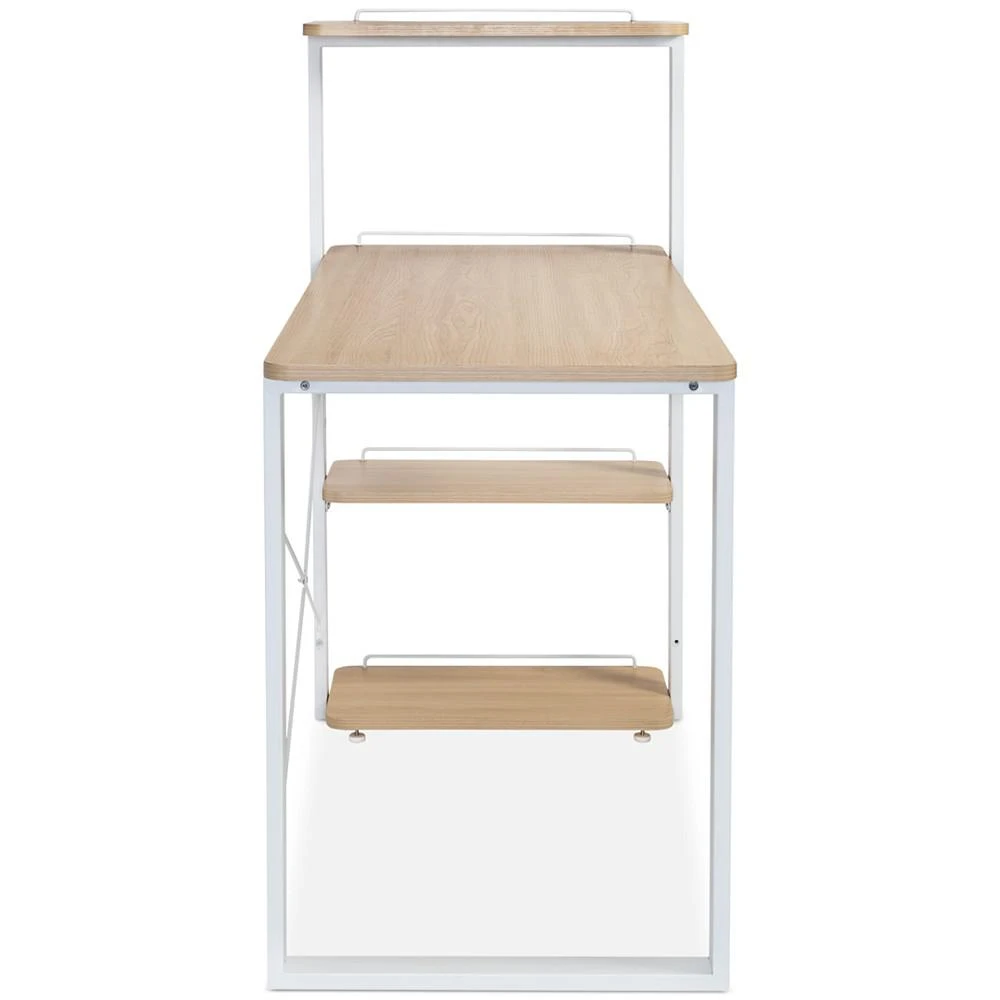 商品Honey Can Do|Home Office Computer Desk with Shelves,价格¥2032,第5张图片详细描述