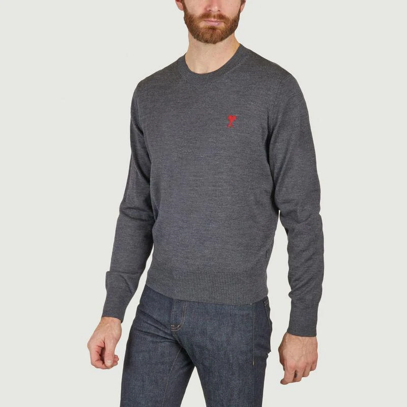 商品AMI|ADC Pullover  VIRGIN WOOL CANVAS AMI PARIS,价格¥2208,第2张图片详细描述