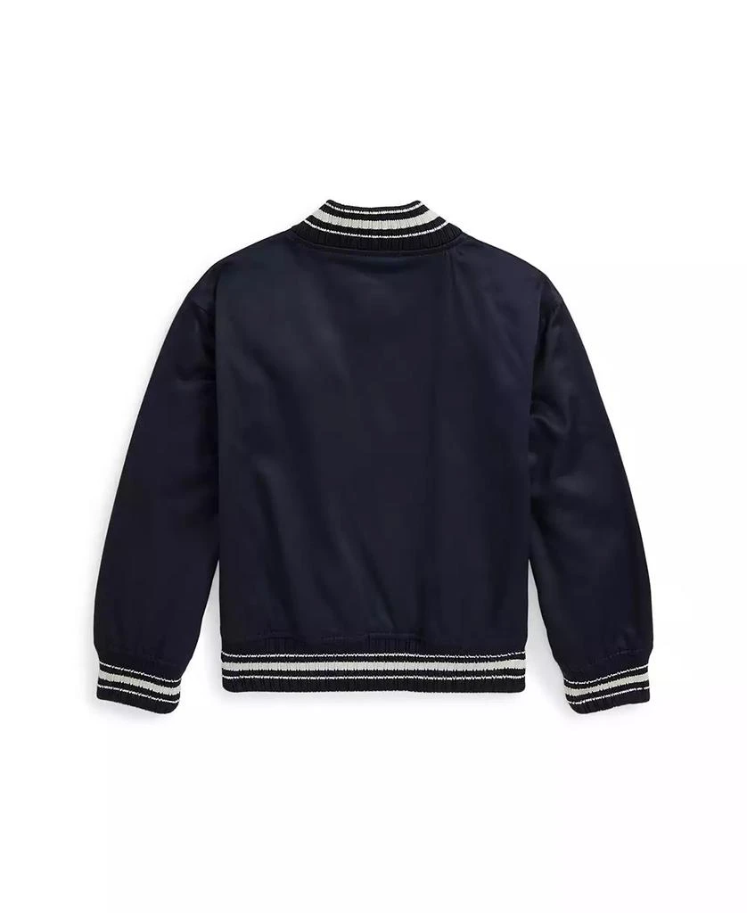 商品Ralph Lauren|Toddler and Little Boys Logo Twill Baseball Jacket,价格¥808,第5张图片详细描述