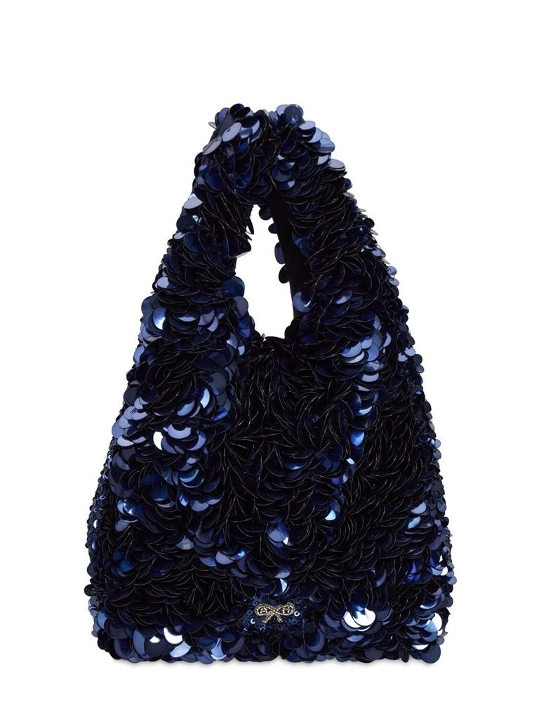 商品Anya Hindmarch|Mini Sequined Polo Mint Top Handle Bag,价格¥3728,第5张图�片详细描述