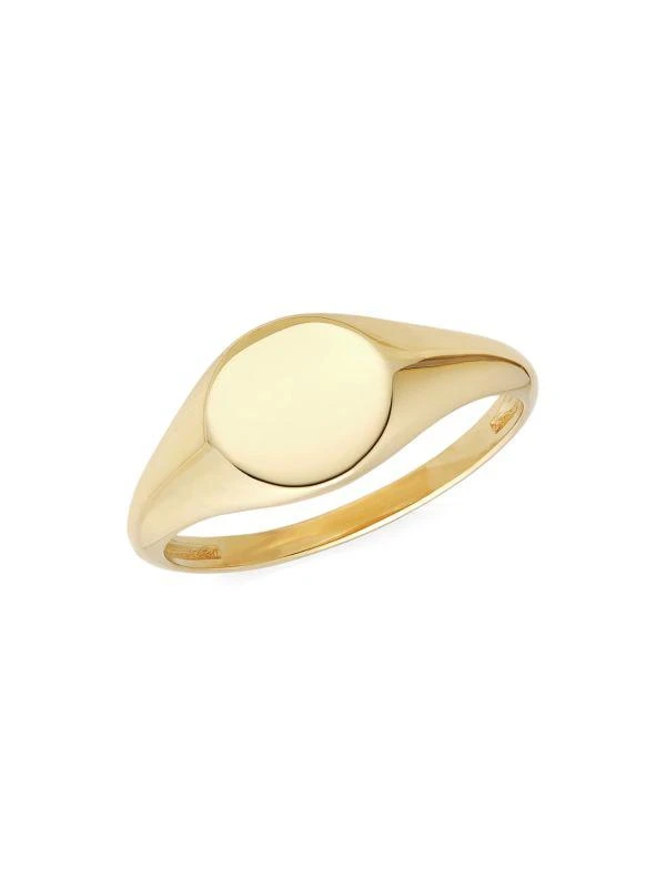 商品Saks Fifth Avenue|14K Yellow Gold Signet Ring,价格¥4993,第1张图片