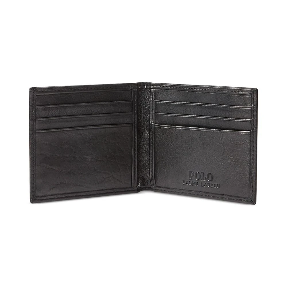 商品Ralph Lauren|Men's Pebbled Leather Billfold,价格¥669,第3张图片详细描述