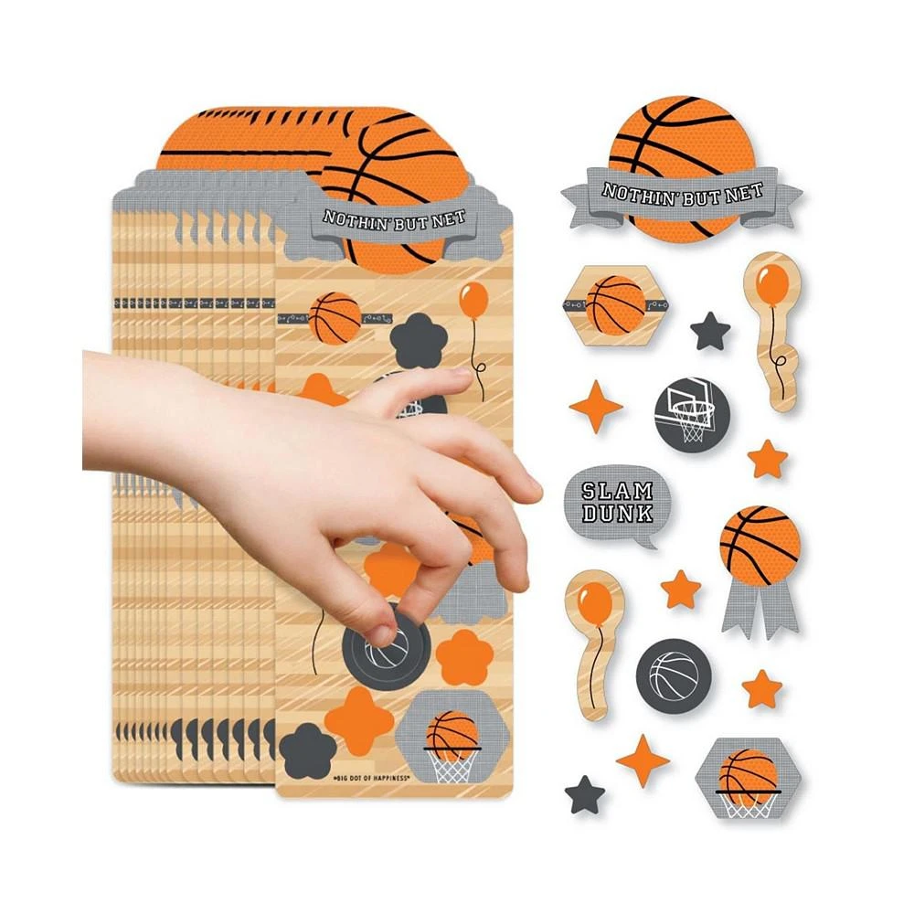 商品Big Dot of Happiness|Nothin' but Net - Basketball - Favor Kids Stickers - 16 Sheets - 256 Stickers,价格¥113,第1张图片