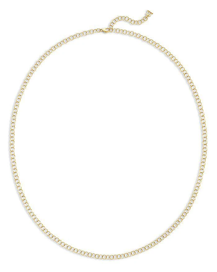 商品Temple St. Clair|18K Yellow Gold Fine Round Link Chain Necklace, 24",价格¥17949,第1张图片详细描述