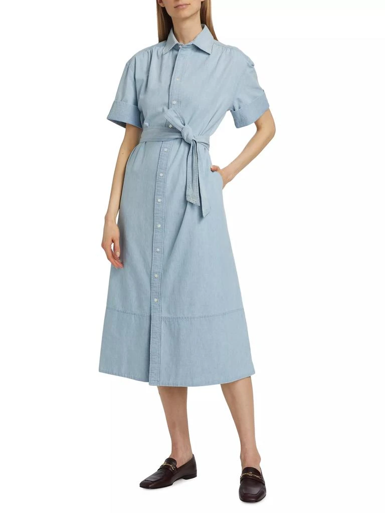 商品Ralph Lauren|Chambray Midi-Shirtdress,价格¥1017,第2张图片详细描述