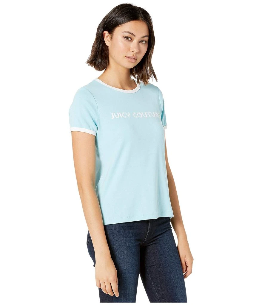 商品Juicy Couture|Juicy Poolside Logo Track Ringer Tee,价格¥185,第4张图片详细描述