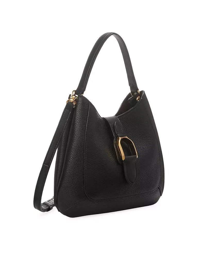 商品Ralph Lauren|Mini Pebbled Leather Hobo Bag,价格¥14729,第5张图片详细描述