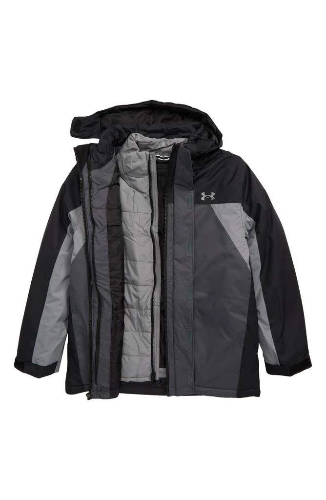 商品Under Armour|Kids' Westward 3-in-1 Water Repellent Hooded Jacket,价格¥727,第1张图片