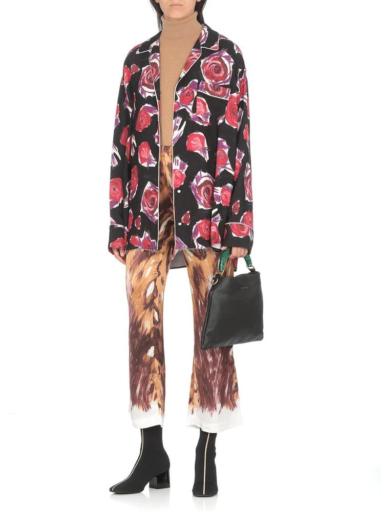 商品Marni|Marni Floral Printed Long-Sleeved Shirt,价格¥4054,第4张图片详细描述