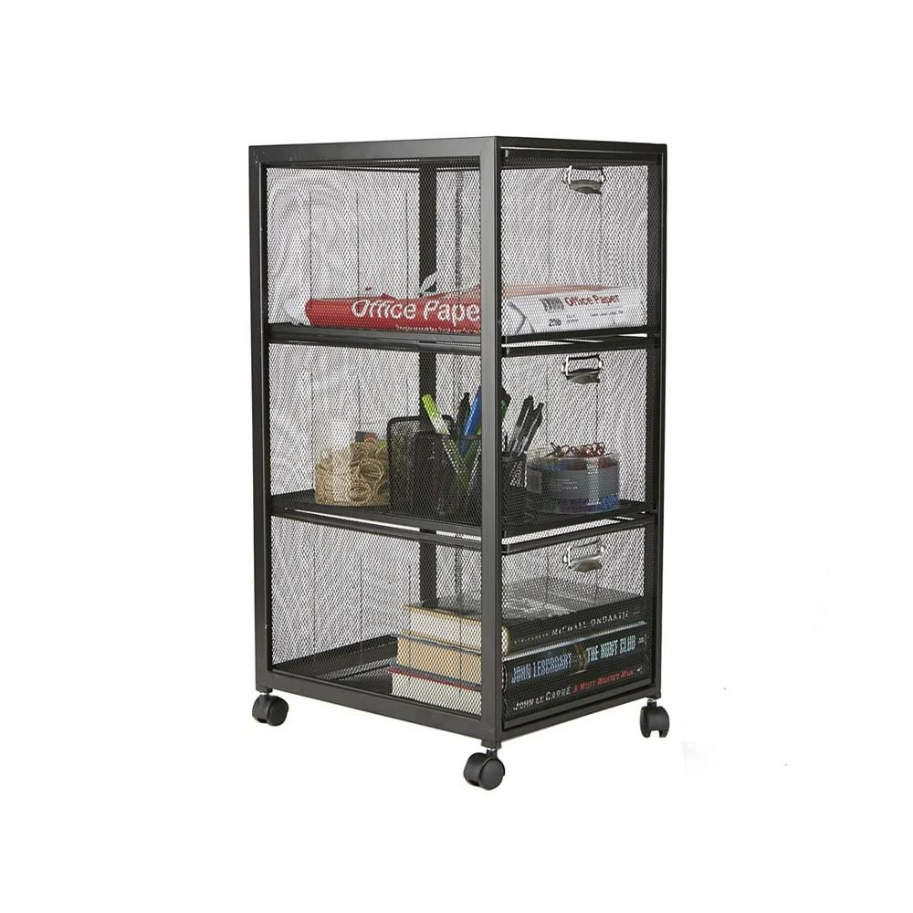 商品Mind Reader|3-Tiered Drawers Cart, Office Cart, Utility Cart,价格¥1211,第1张图片