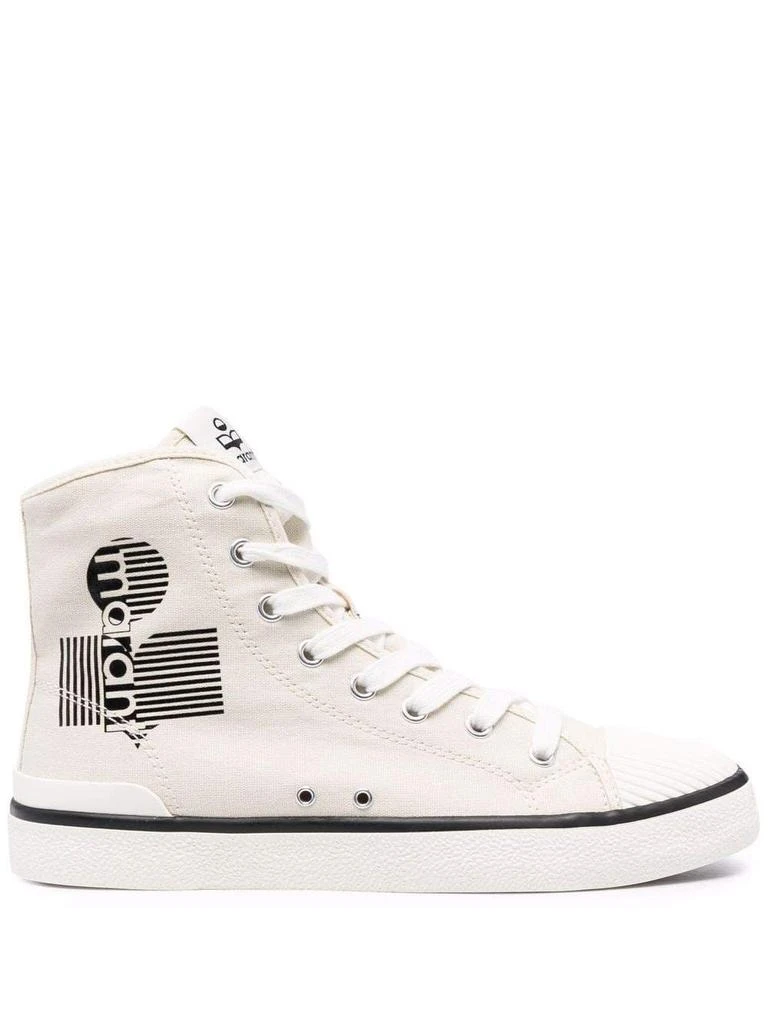 商品Isabel Marant|ISABEL MARANT logo-print lace-up sneakers,价格¥866,第1张图片