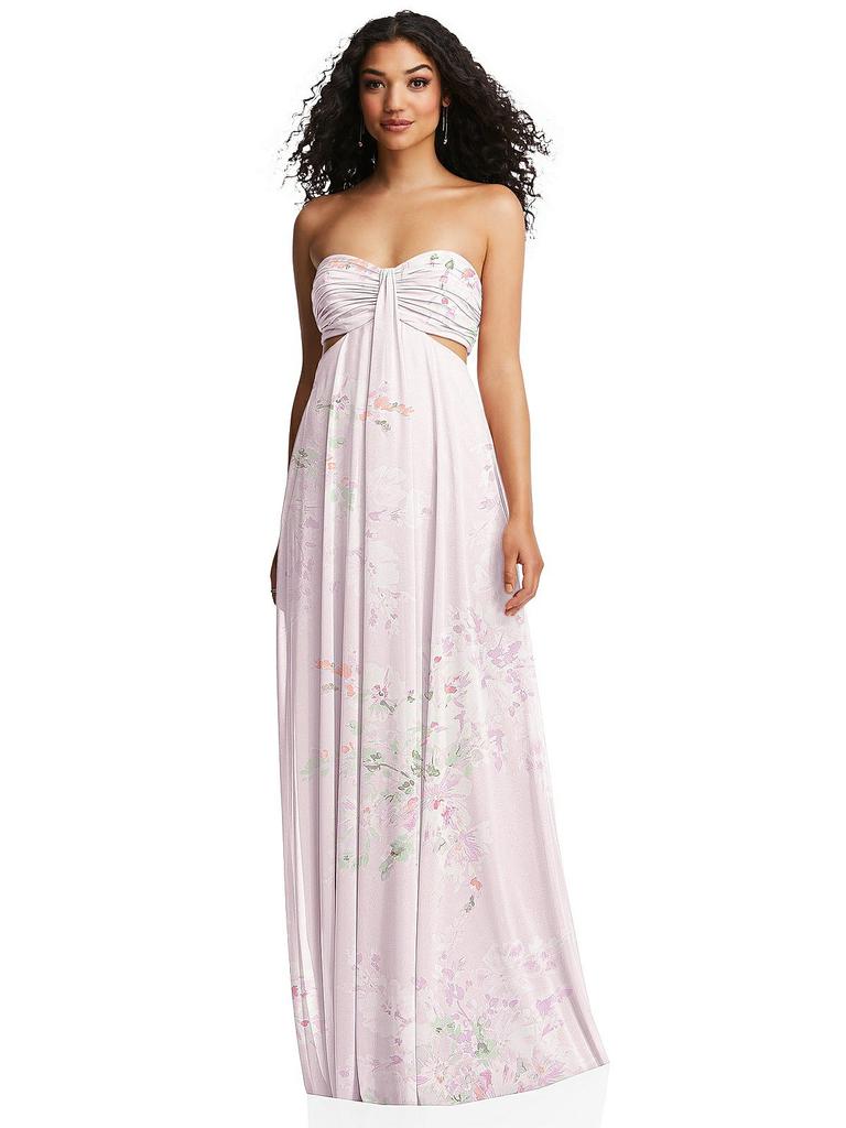 drop waist cutout maxi dress Ivory Athena Cutout Maxi Dress main image 1