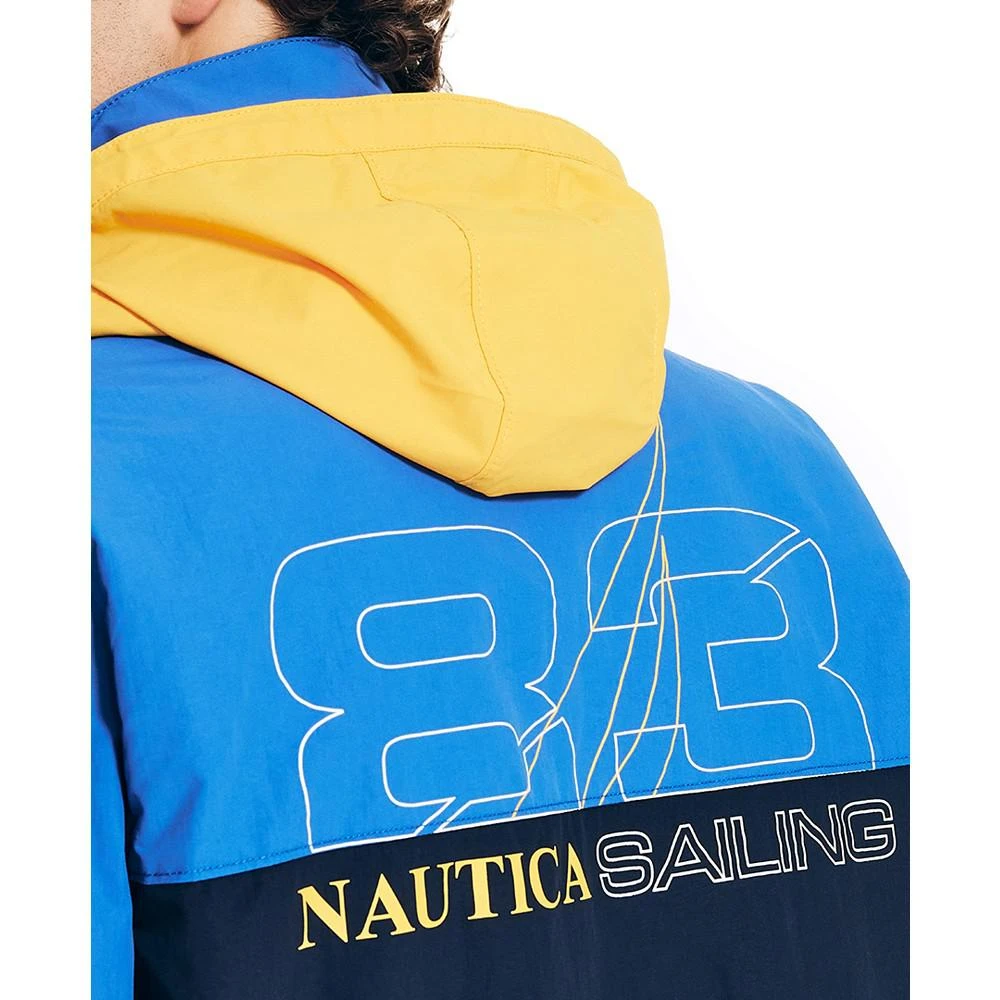 商品Nautica|Men's Sail Racing Lightweight Hooded Jacket,价格¥376,第5张图片详细描述