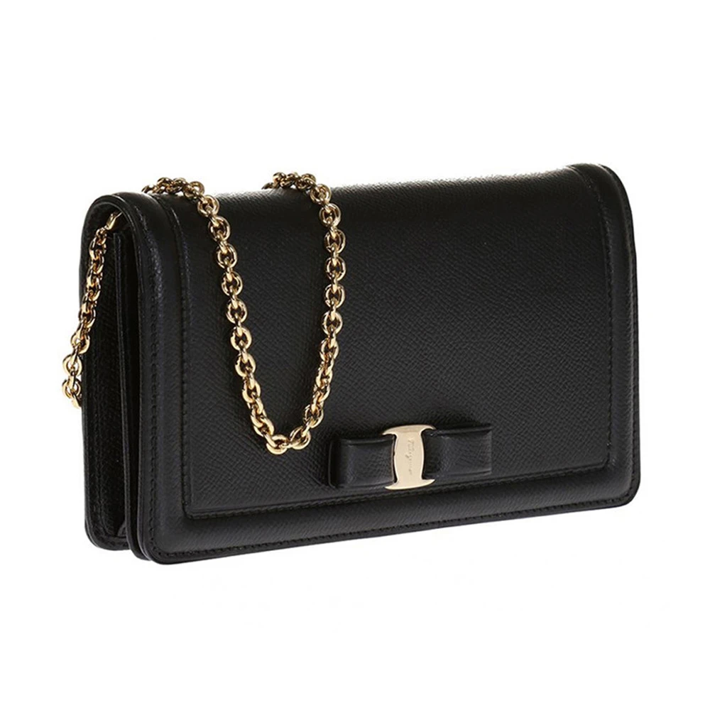 Salvatore Ferragamo 菲拉格慕 Vara系列黑色牛皮女士包袋 22-C916-0673771 商品