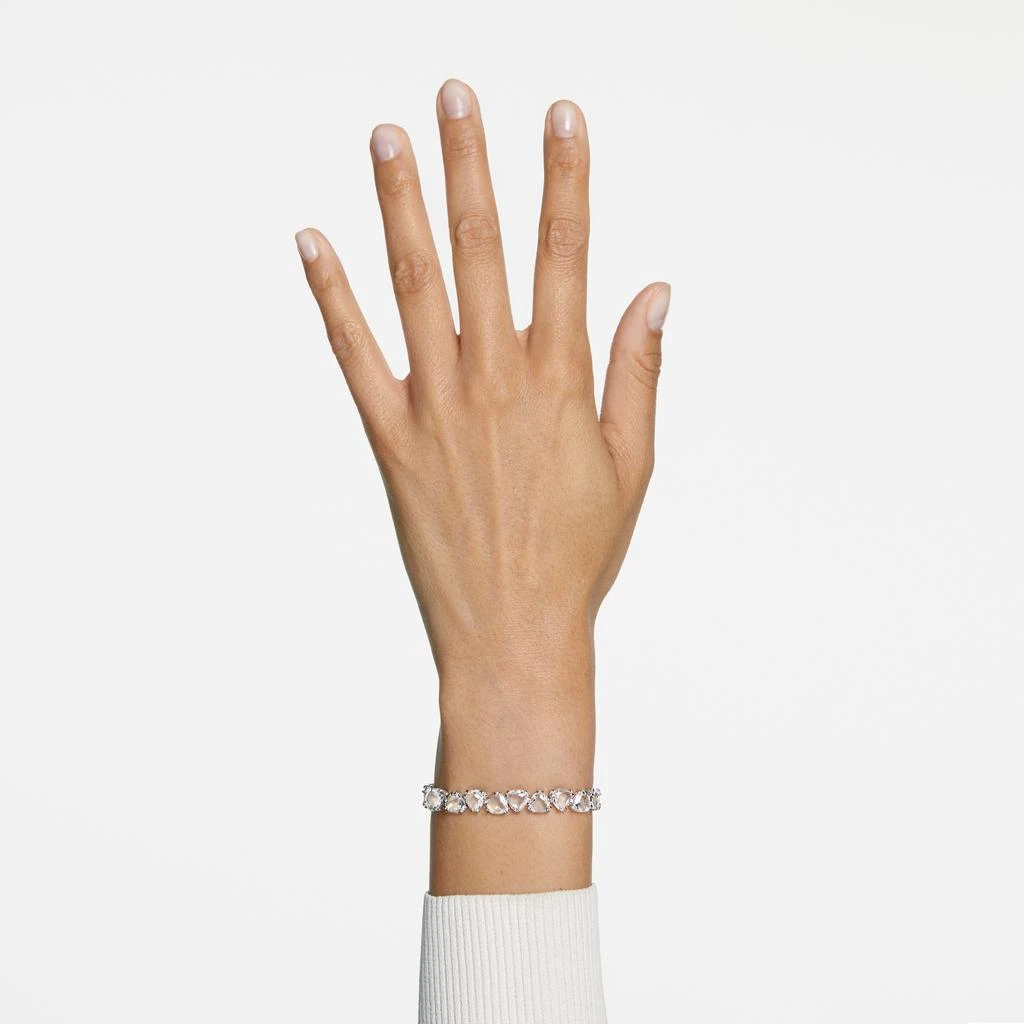 商品Swarovski|Millenia bracelet oversized crystals trilliant cut white rhodium,价格¥2220,第2张图片详细描述