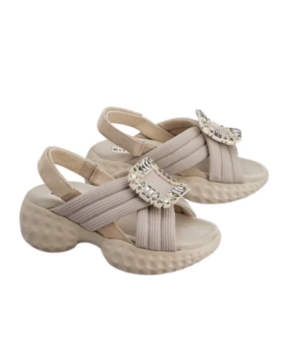 商品【商品预售15天发货】 Roger Vivier|Roger Vivier 女士凉鞋 RVW66733560UBD1V33 花色,价格¥13148,第3张图片详细描述