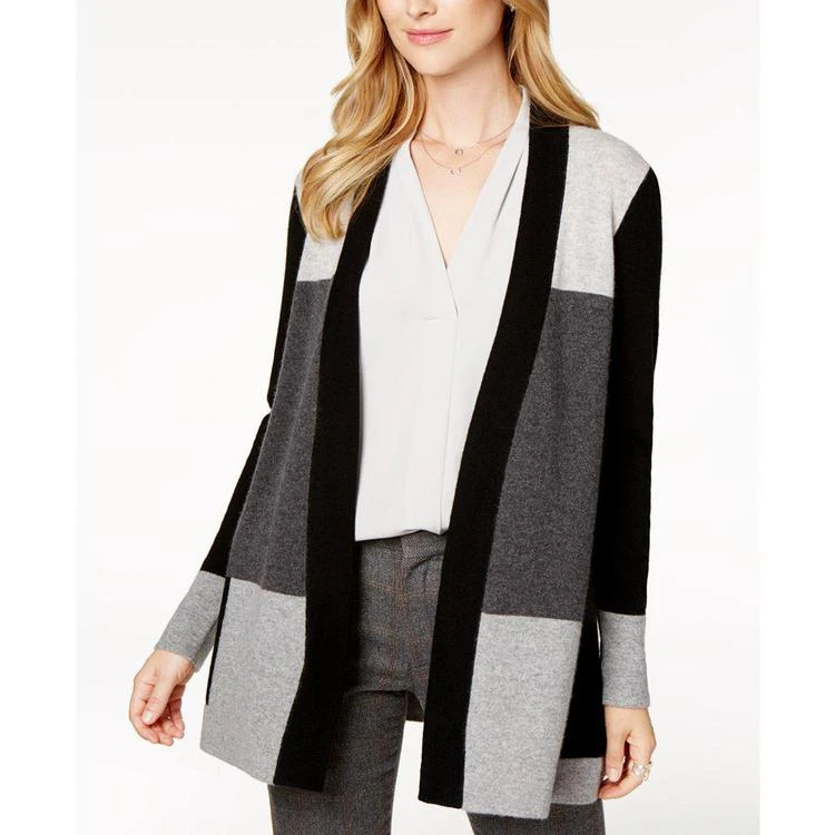 商品Charter Club|小码 Cashmere Colorblocked Cardigan, Created for Macy's,价格¥539,第1张图片