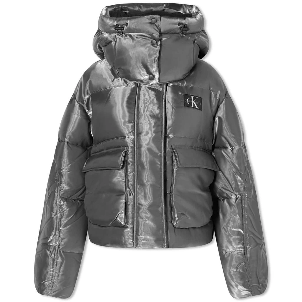 商品Calvin Klein|Calvin Klein Liquid Metal Puffer,价格¥2431,第1张图片