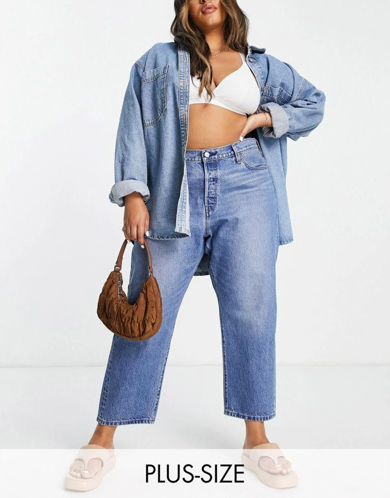 商品Levi's|Levi's Plus 501 cropped jeans in indigo,价格¥927,第1张图片