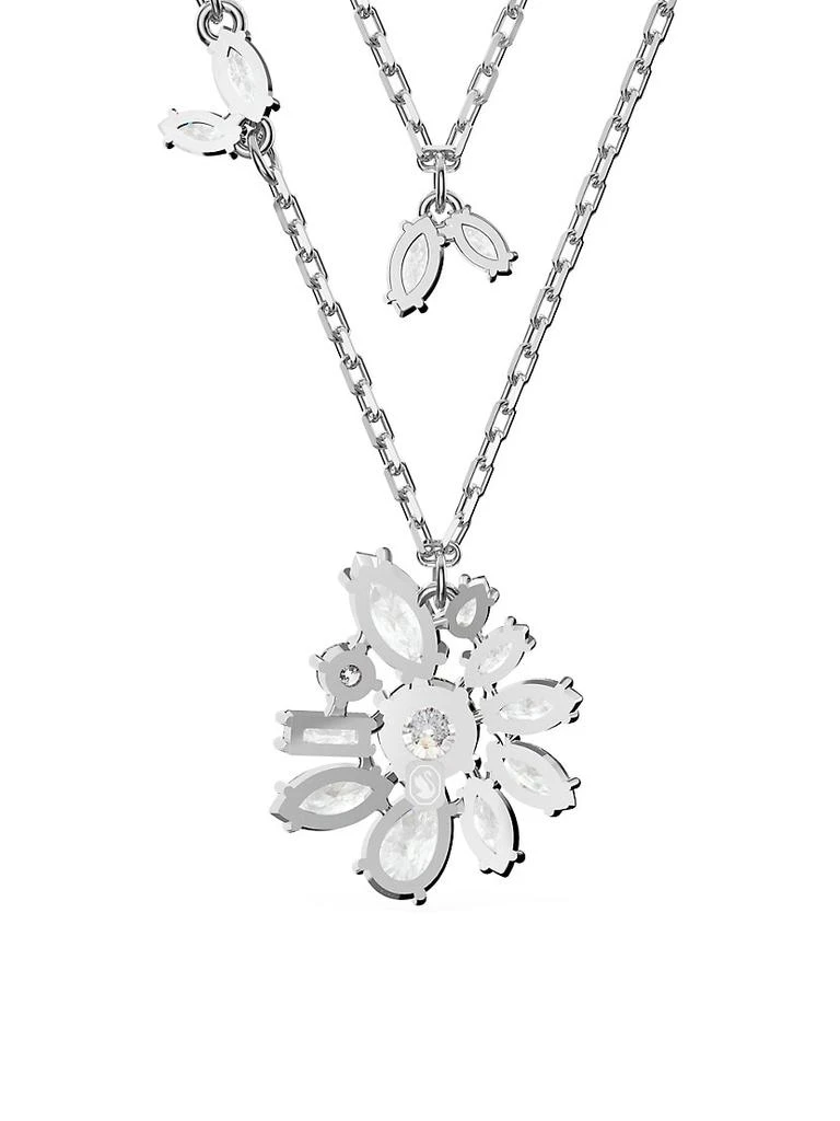 商品Swarovski|Gema Rhodium-Plated & Crystal Layered Necklace,价格¥1674,第4张图片详细描述