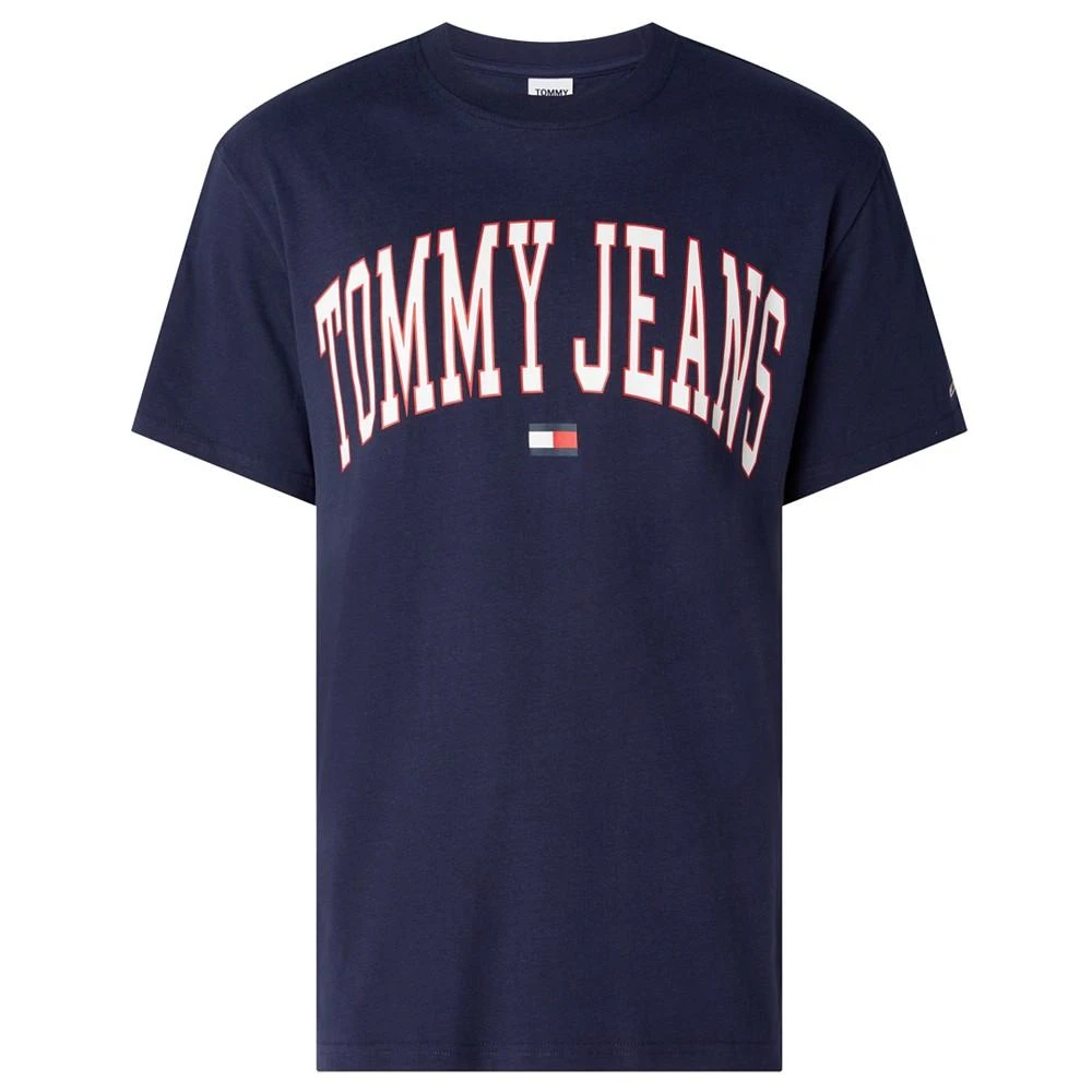 商品Tommy Hilfiger|Tommy Jean's Men's Split Hem Flag T-Shirt,价格¥302,第5张图片详细描述