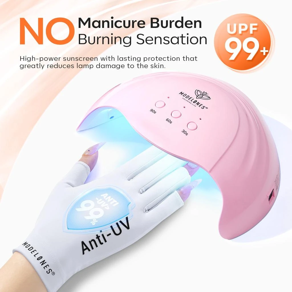 Anti-UV light Glove For Nails  Salon Professional UPF 99+ 商品