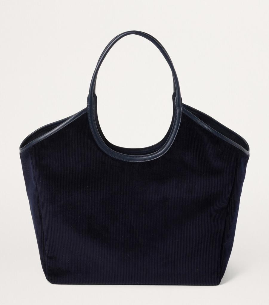 MiuMiu＊IVY corduroy shopping bag ショッピングバッグ＊送料込 Miu Miu Ivy Tote Bag in Navy | FWRD
