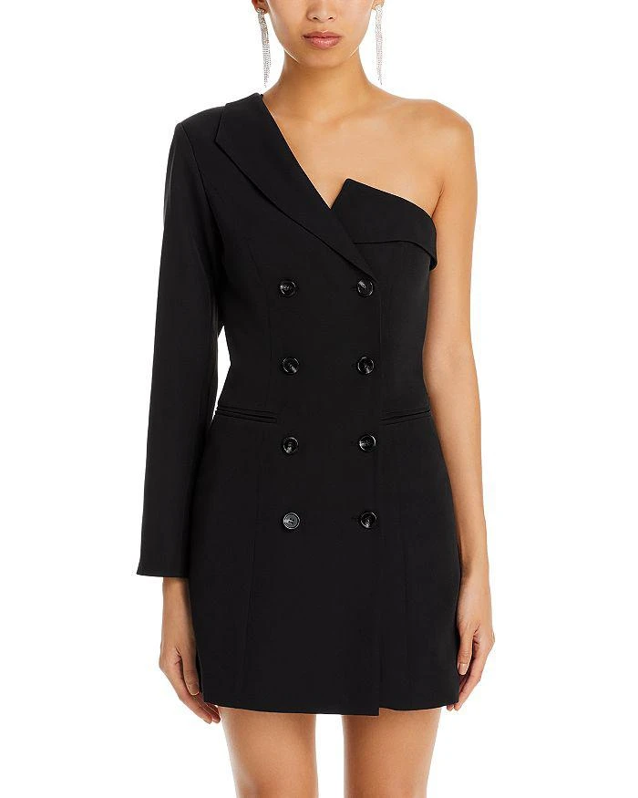 商品AQUA|One Shoulder Blazer Dress - 100% Exclusive,价格¥889,第3张图片详细描述