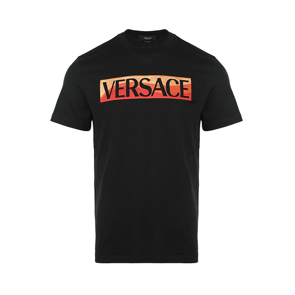 商品Versace|VERSACE 男黑色短袖T恤 10039151-A027871-B000,价格¥2903,第1张图片