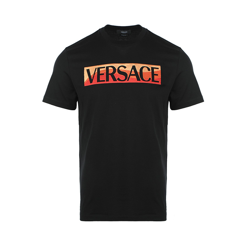 商品Versace|VERSACE 男黑色短袖T恤 10039151-A027871-B000,价格¥3449,第1张图片