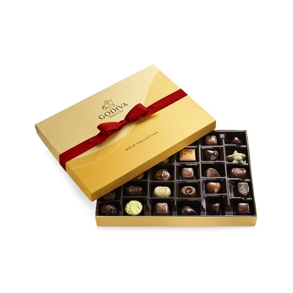 情人节金装巧克力礼盒，36片商品第2张图片规格展示