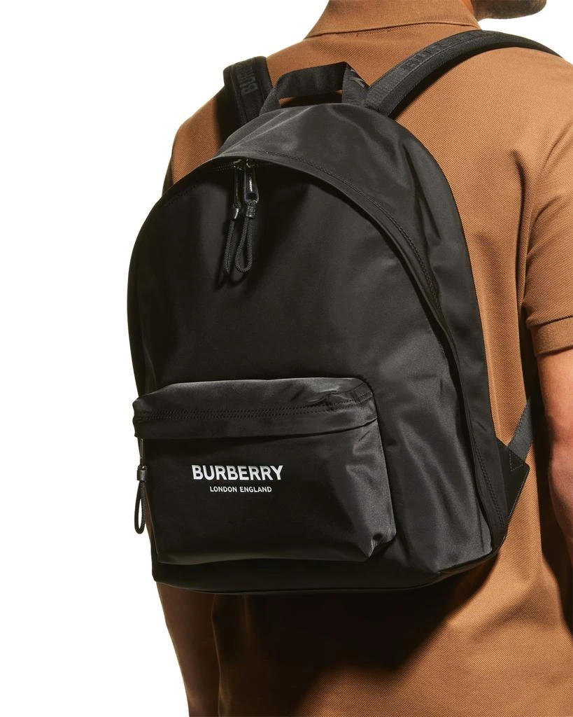 商品Burberry|Men's Nylon Logo Backpack,价格¥8414,第2张图片详细描述