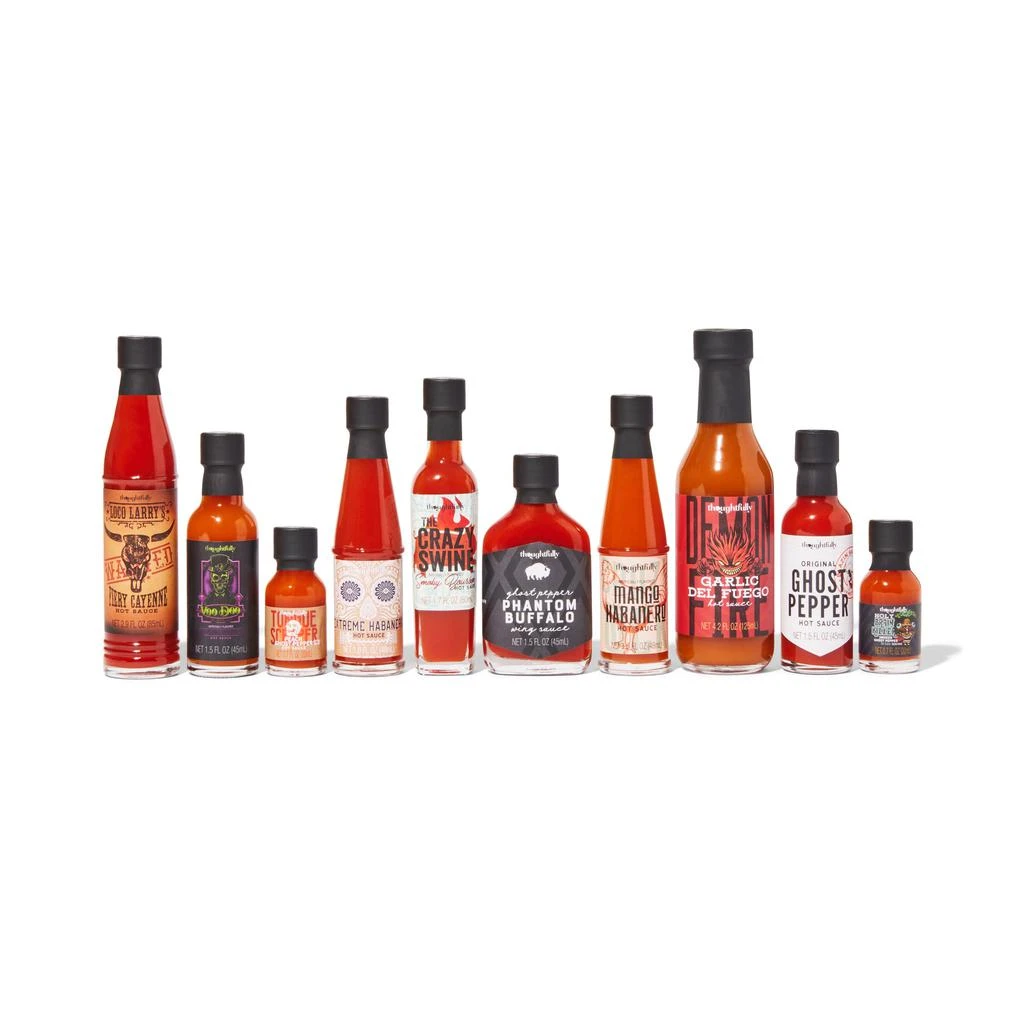 商品Thoughtfully|Gifts, Hot Sauce Challenge Gift Set, Set of 10,价格¥362,第2张图片详细描述