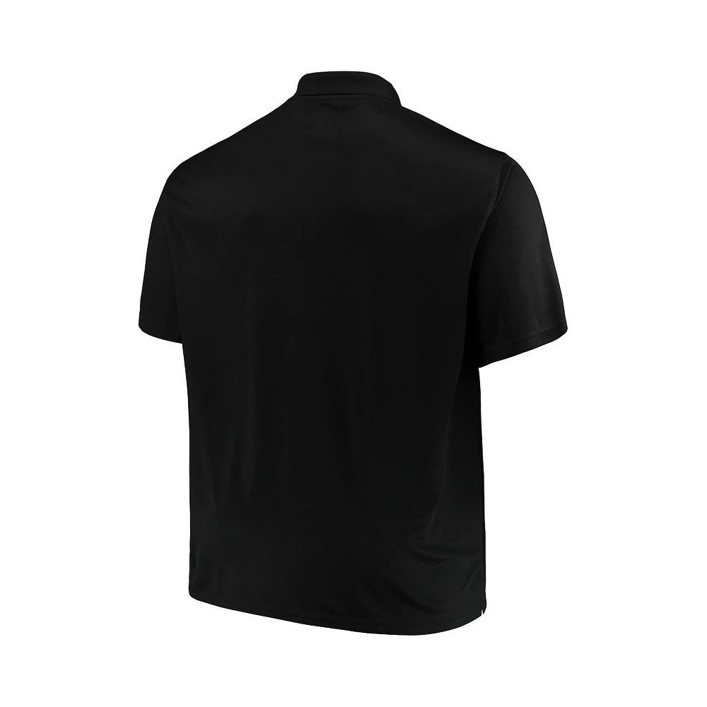 商品Majestic|Men's Black Chicago White Sox Big and Tall Solid Birdseye Polo Shirt,价格¥178,第4张图片详细描述